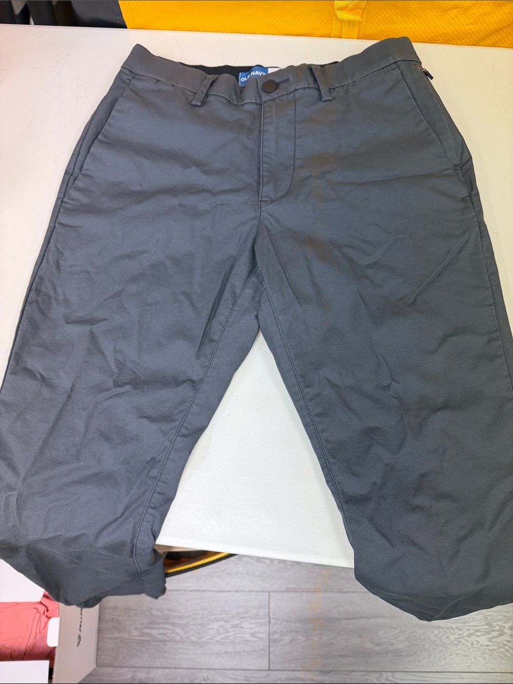 Old Navy Men's Gray Casual Pants ultimate tech slim built in flex 28x30 ADI